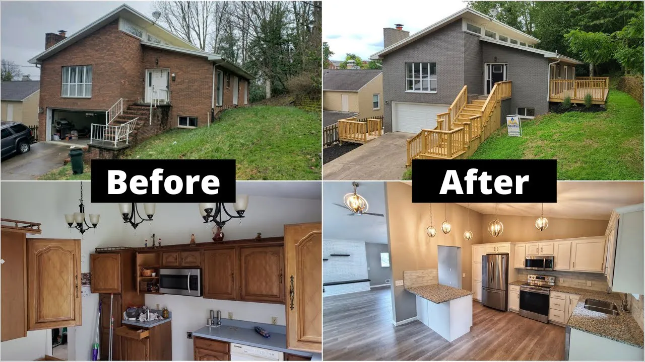 Transformative before and after image showcasing Urbilys stunning home renovations